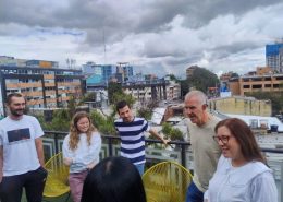 Group of students in a class learning Colombian Spanish at Learn More Than Spanish in Bogota