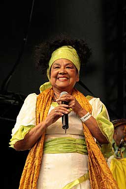 Totó La Momposina, singer, Afro-Colombian and Indigenous descent, from Bolivar region