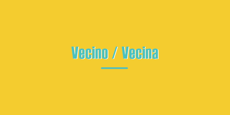 Colombian Spanish "Vecino" slang meaning