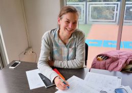 Student at our school in Bogotá learning Colombian Spanish slang