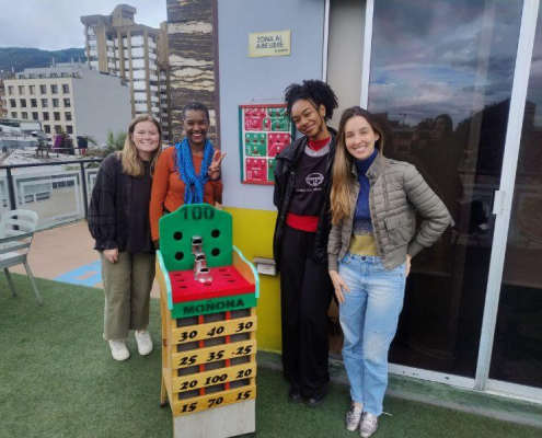 Group of students at Learn More Than Spanish School in Bogota learning Colombian Spanish