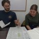 Two students learning Spanish in a classroom at a Spanish school in Bogotá
