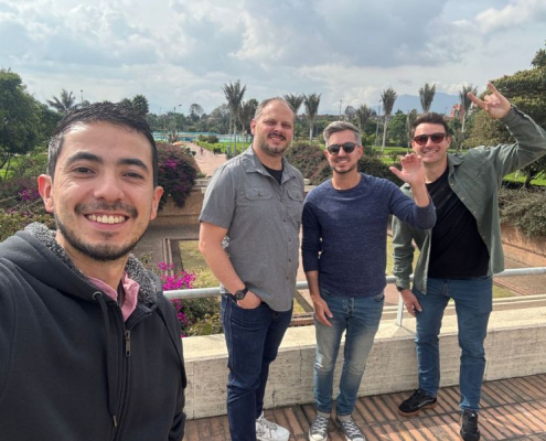 Spanish students exploring Bogotá while choosing where to stay near their Spanish school